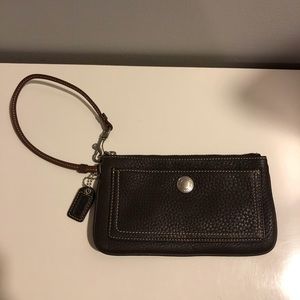 Coach Wristlet - Dark Brown